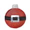 17.25" Pre-Lit Red & Black Christmas Ball Ornament Wall Décor